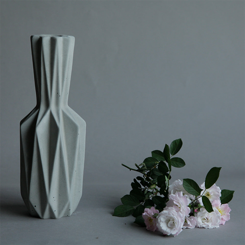 Near Flower Pot – Modern Concrete Planter by Squircle Decor