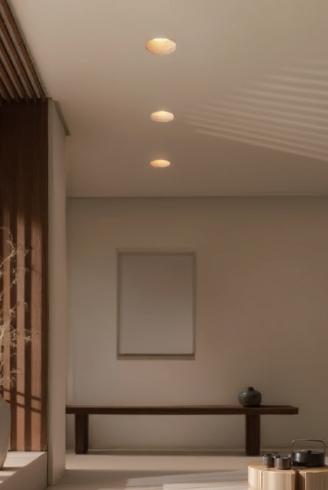 GardenGlow Downlight – Minimal Concrete Outdoor Light by Squircle Decor