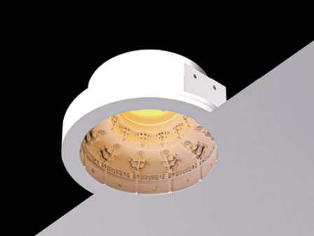 DomeGlow Downlight – Minimal Concrete Dome Light by Squircle Decor