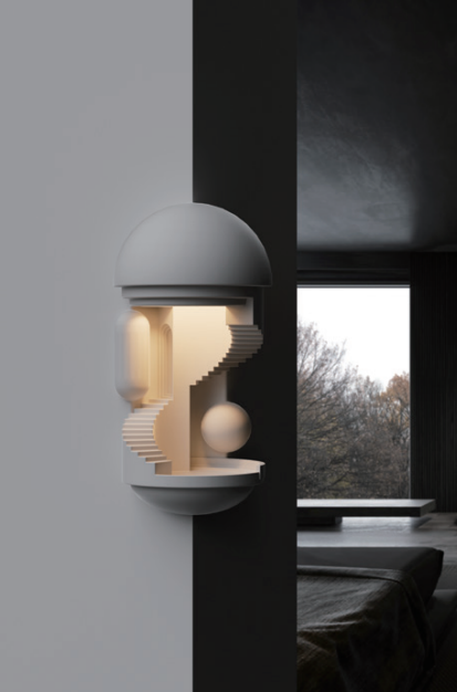 Beating Melody Wall Lamp – Sculptural Rhythm Light by Squircle Decor