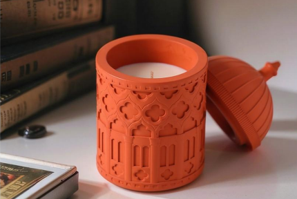 Dream of Loulan Concrete Jar – Multi-Size Sculptural Container by Squircle Decor