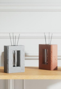 Broken Concrete Incense Stick Holder