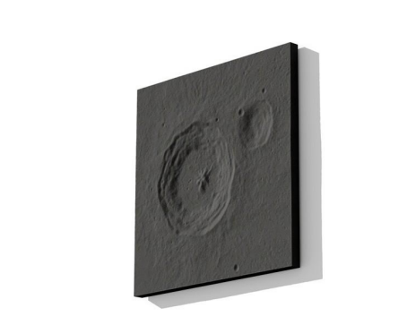 Lunar Meteorite 1 – Abstract Concrete Sculpture by Squircle Decor
