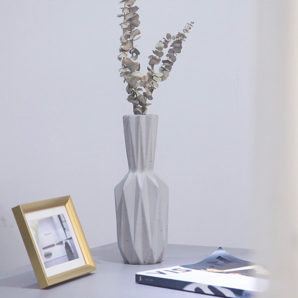 Near Flower Pot – Modern Concrete Planter by Squircle Decor