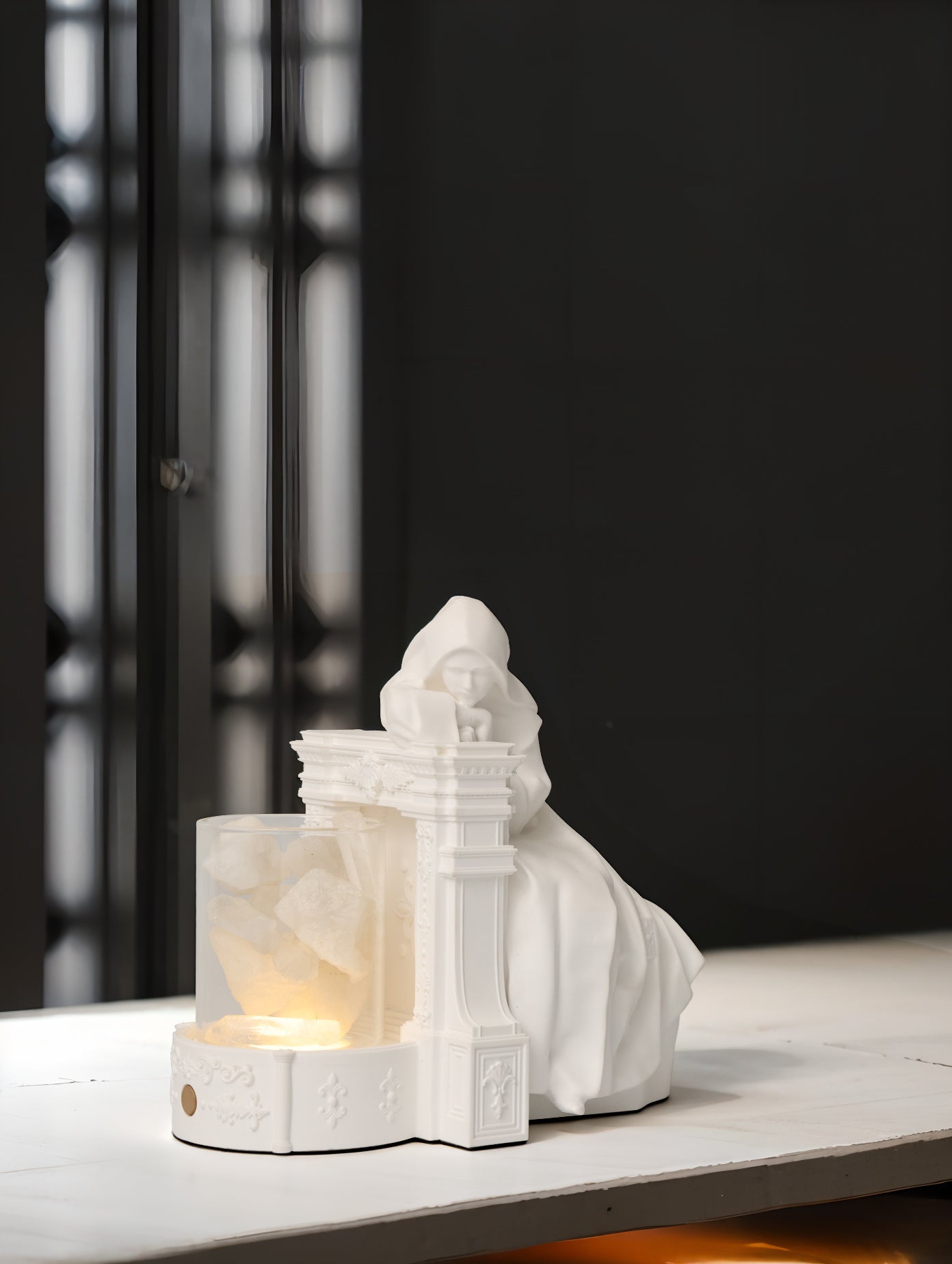 Muses Table Lamp – Artistic LED Diffuser Light by Squircle Decor