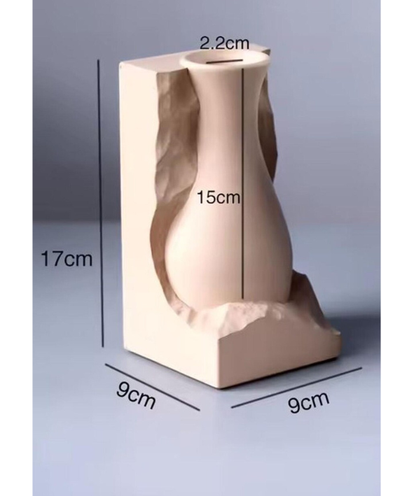 Broken Concrete Incense Stick Holder – Elegant Scent Dispenser by Squircle Decor