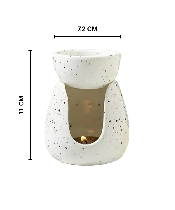 Concrete Essential Oil Burner – Minimalist Aroma Diffuser by Squircle Decor