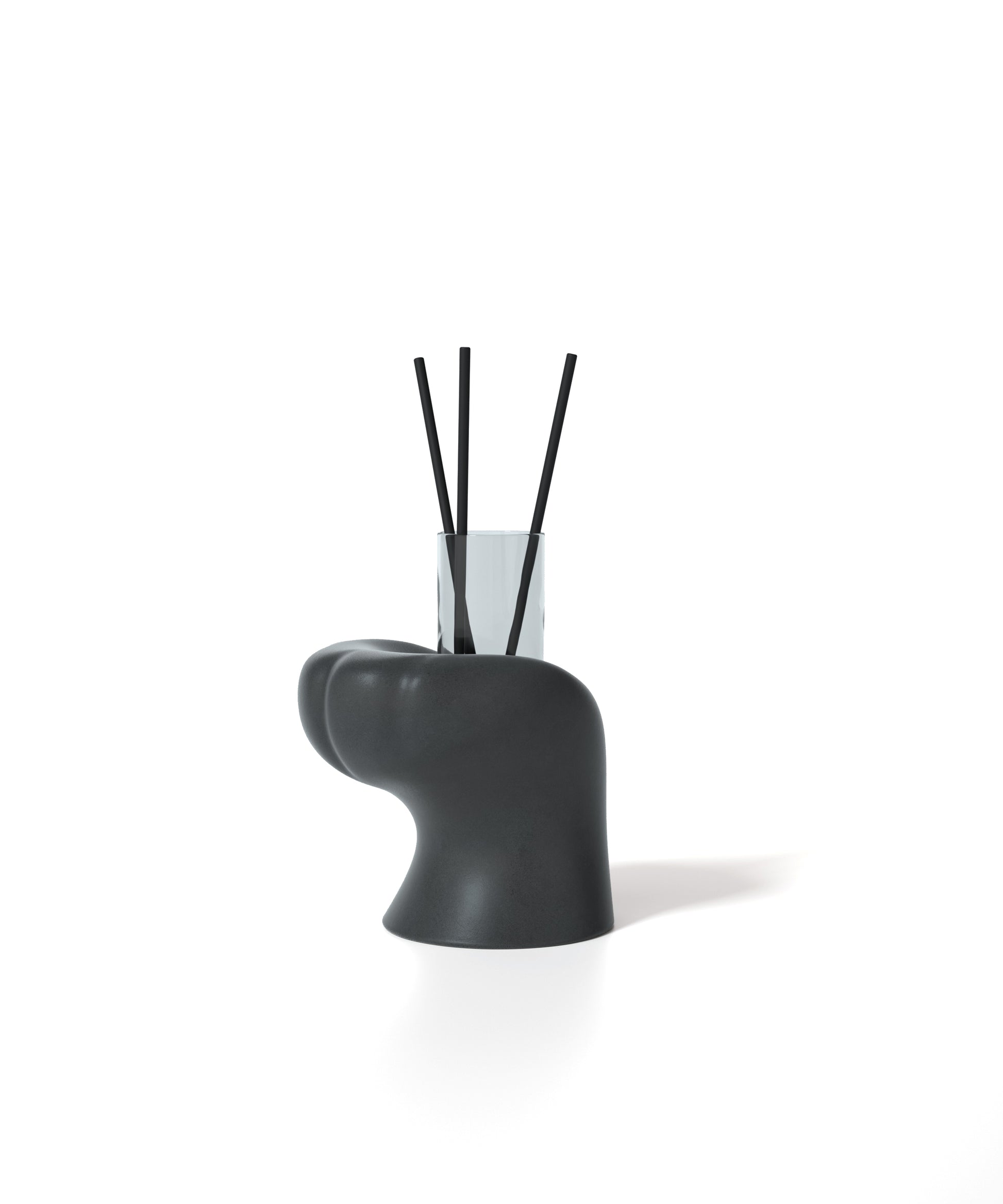 Cat Claw Pen Holder – Playful Concrete Desk Organizer by Squircle Decor