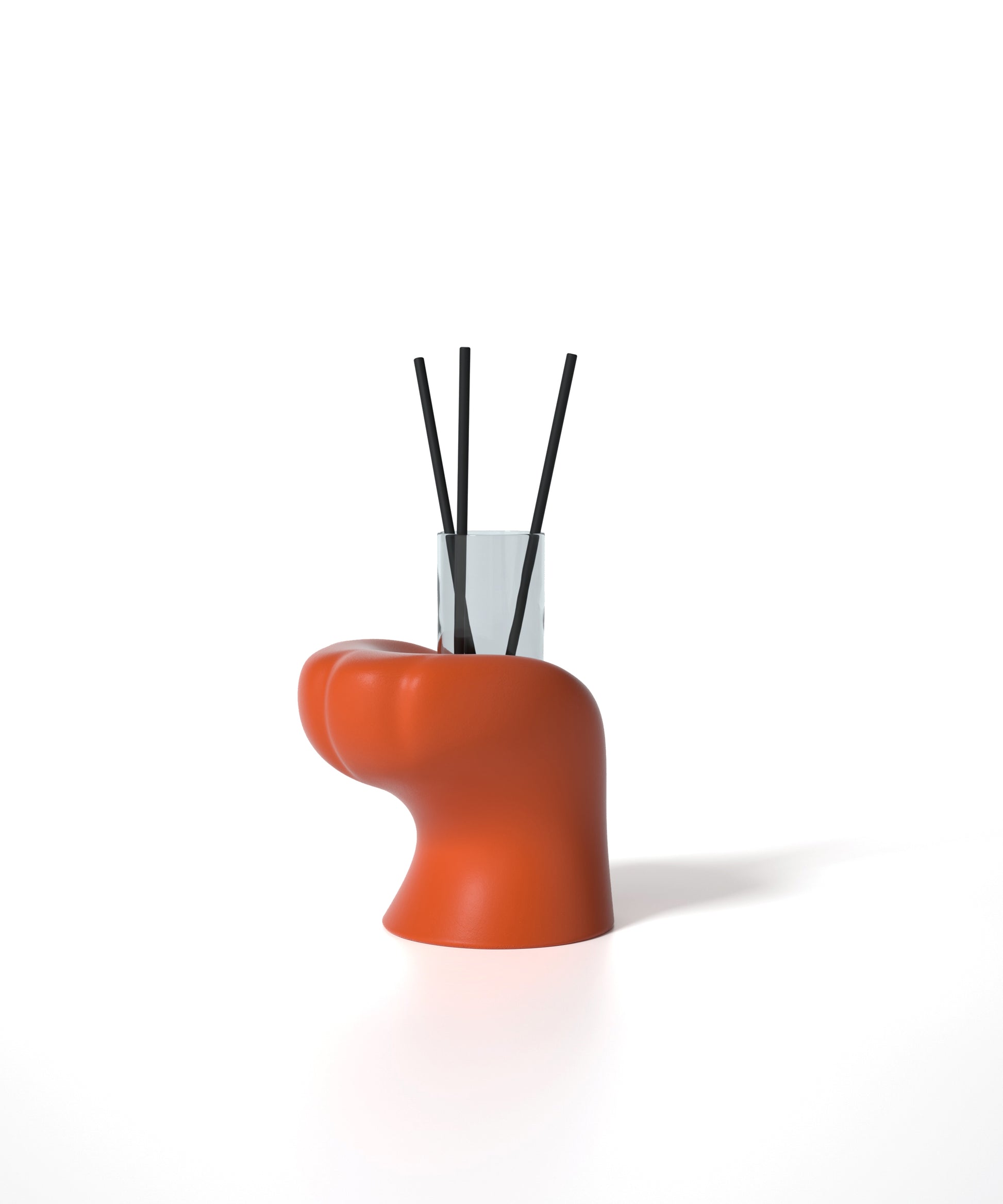 Cat Claw Pen Holder – Playful Concrete Desk Organizer by Squircle Decor