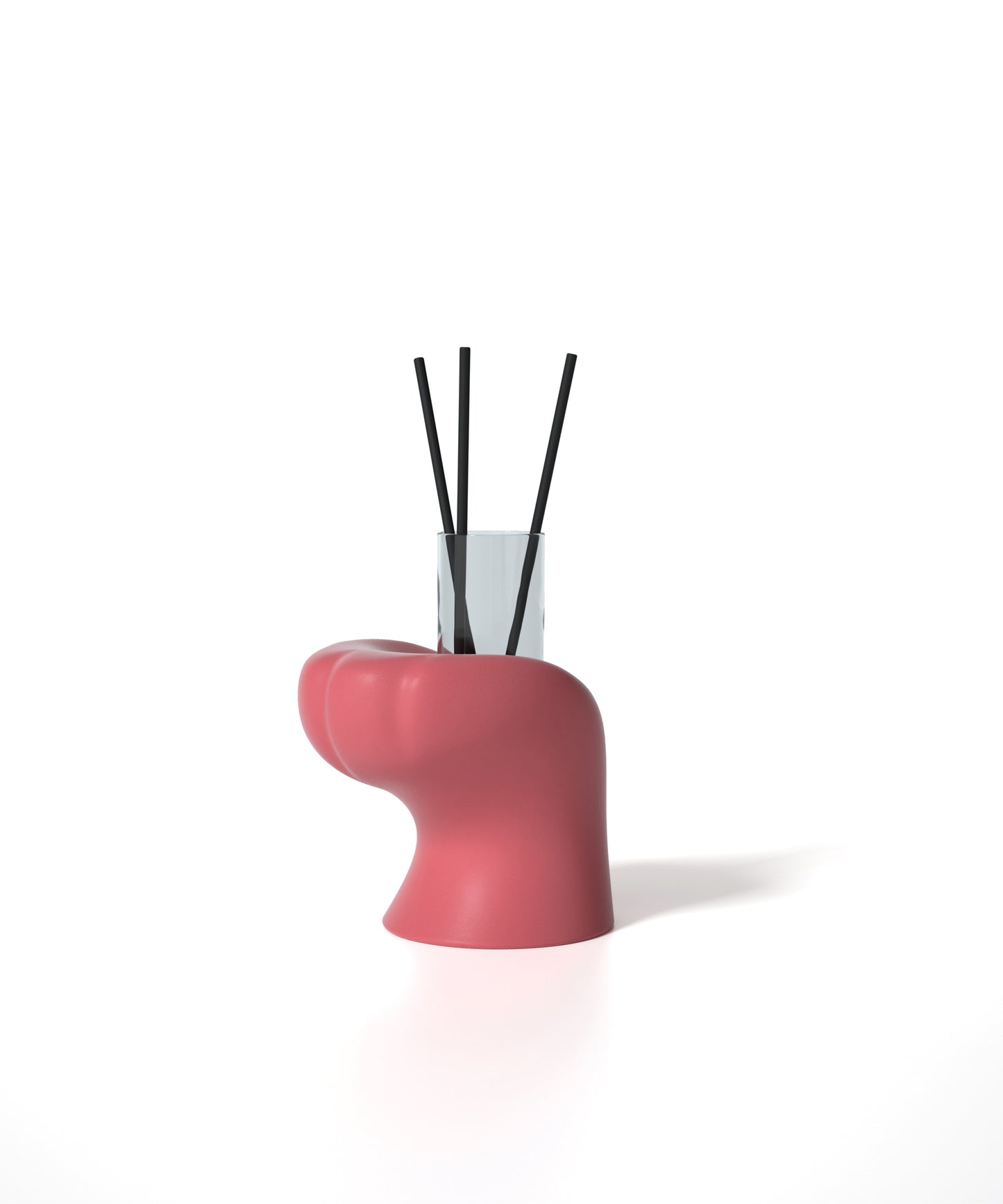 Catclaw Incense Stick Holder – Playful Concrete Desk Organizer by Squircle Decor