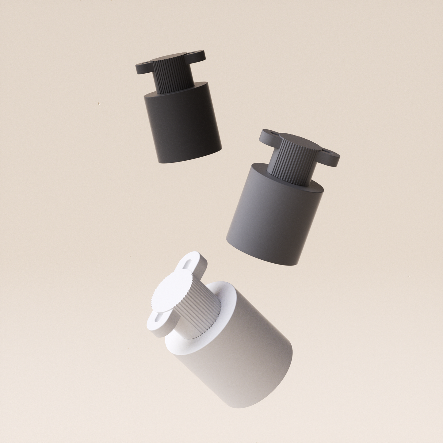 Miyun Concrete Bottle – 30ml Textured Minimalist Vessel by Squircle Decor