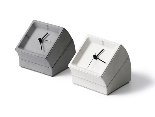Premium Concrete Desk Clock Glow  – Minimalist Table Clock for Modern Decor