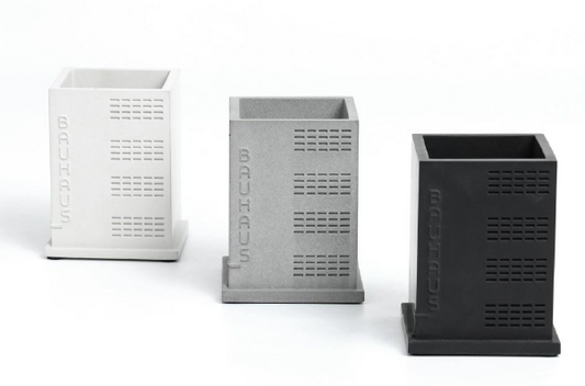 Bauhaus Accessories Holder – Modern Concrete Organizer by Squircle Decor