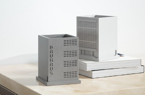 Bauhaus Accessories Holder – Modern Concrete Organizer by Squircle Decor