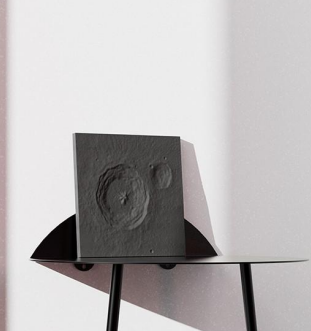 Lunar Meteorite 1 – Abstract Concrete Sculpture by Squircle Decor