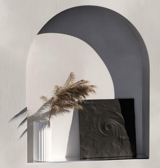 Eye of the Storm – Abstract Concrete Art Piece by Squircle Decor