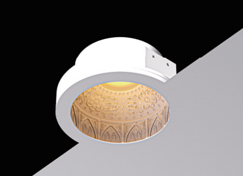 GardenGlow Downlight – Minimal Concrete Outdoor Light by Squircle Decor