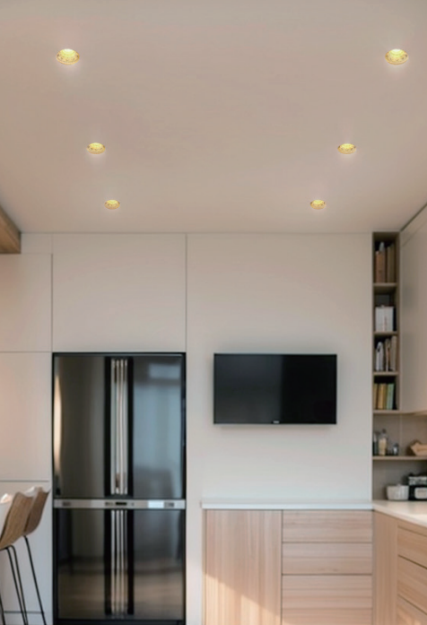 DomeGlow Downlight – Minimal Concrete Dome Light by Squircle Decor