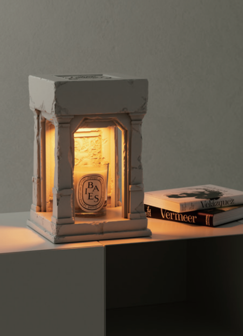 Dragon Wall Candle Warmer – Sculptural Wall Light by Squircle Decor