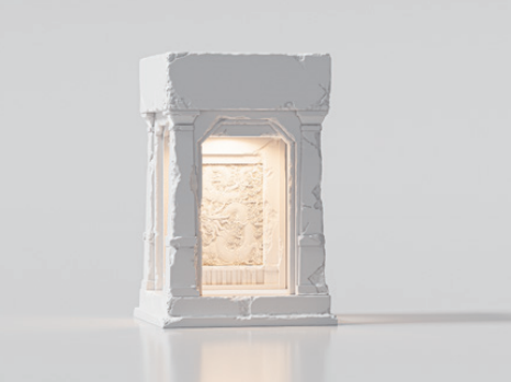 Dragon Wall Candle Warmer – Sculptural Wall Light by Squircle Decor