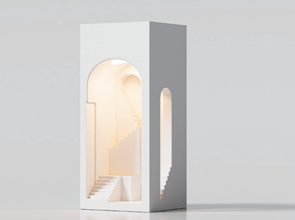 Dreamer Wall Lamp – Sculptural Ambient Light by Squircle Decor