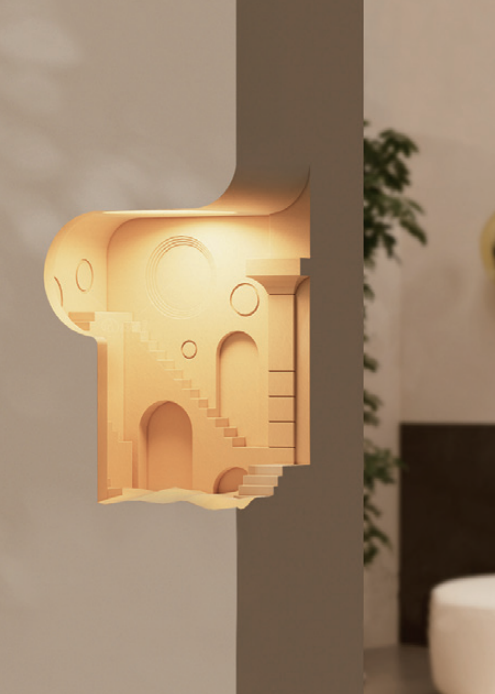 Dreamer Lamp 2.0 – Modern Sculptural Light by Squircle Decor