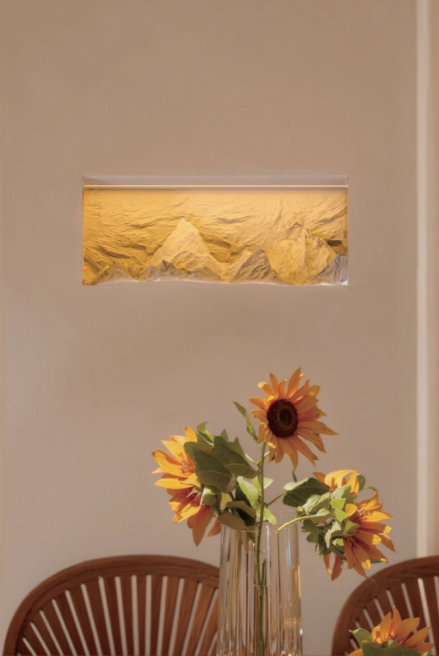 Anapuran Wall Lamp – Sculptural Concrete Light by Squircle Decor