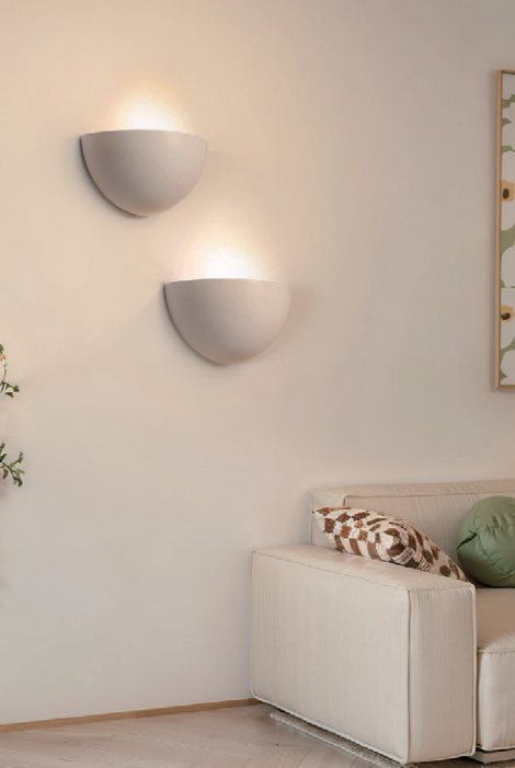 Semi Circle Wall Lamp – Minimal Arched Light by Squircle Decor