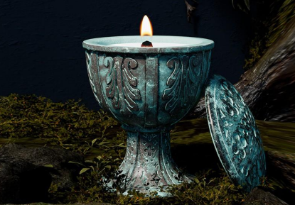 Grail Concrete Jar – Sculptural Storage Accent by Squircle Decor