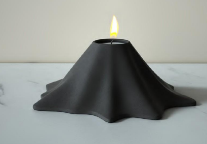 Volcano Candle Jar – Sculptural Lava-Inspired Holder by Squircle Decor