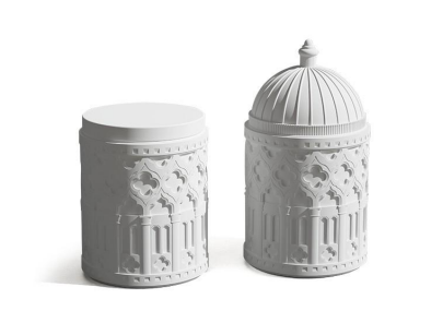 Dream of Loulan Concrete Jar – Multi-Size Sculptural Container by Squircle Decor