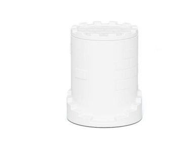 Dark Night Castle Jar – Gothic Concrete Container by Squircle Decor