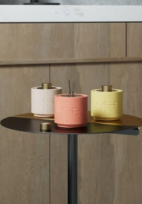Planet Concrete Jar – Orb-Inspired Mini Container by Squircle Decor