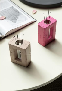 Broken Concrete Incense Stick Holder