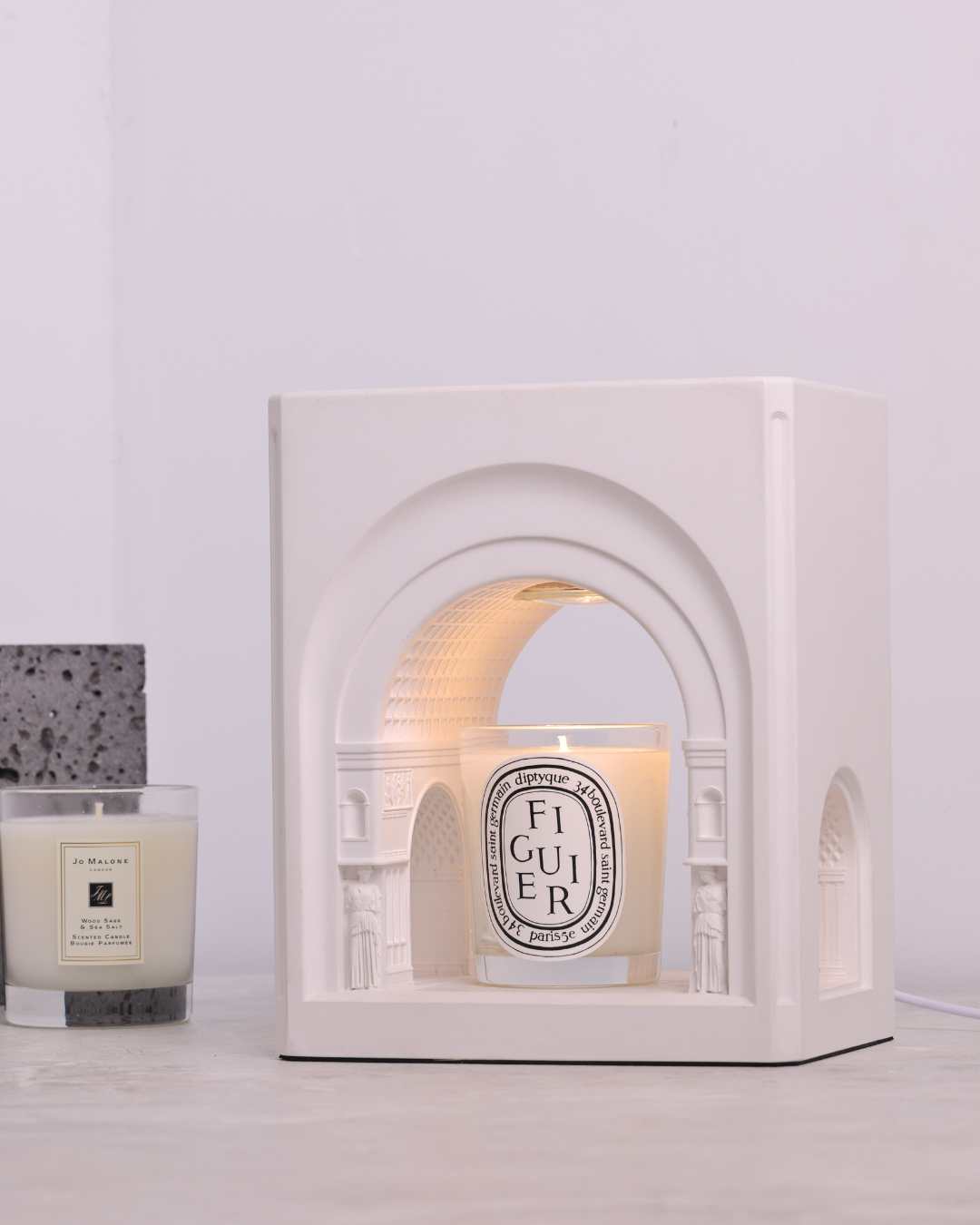 Vatican Candle Warmer Lamp – Grand Architectural Wax Warmer by Squircle Decor