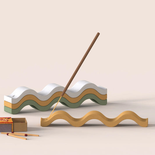 Concrete Incense Holder Tray – Handcrafted Minimalist Design by Squircle Decor