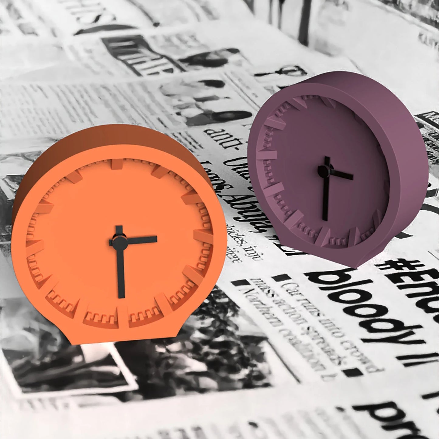 Modern Concrete Wall Clock – Minimalist Timepiece for Stylish Homes