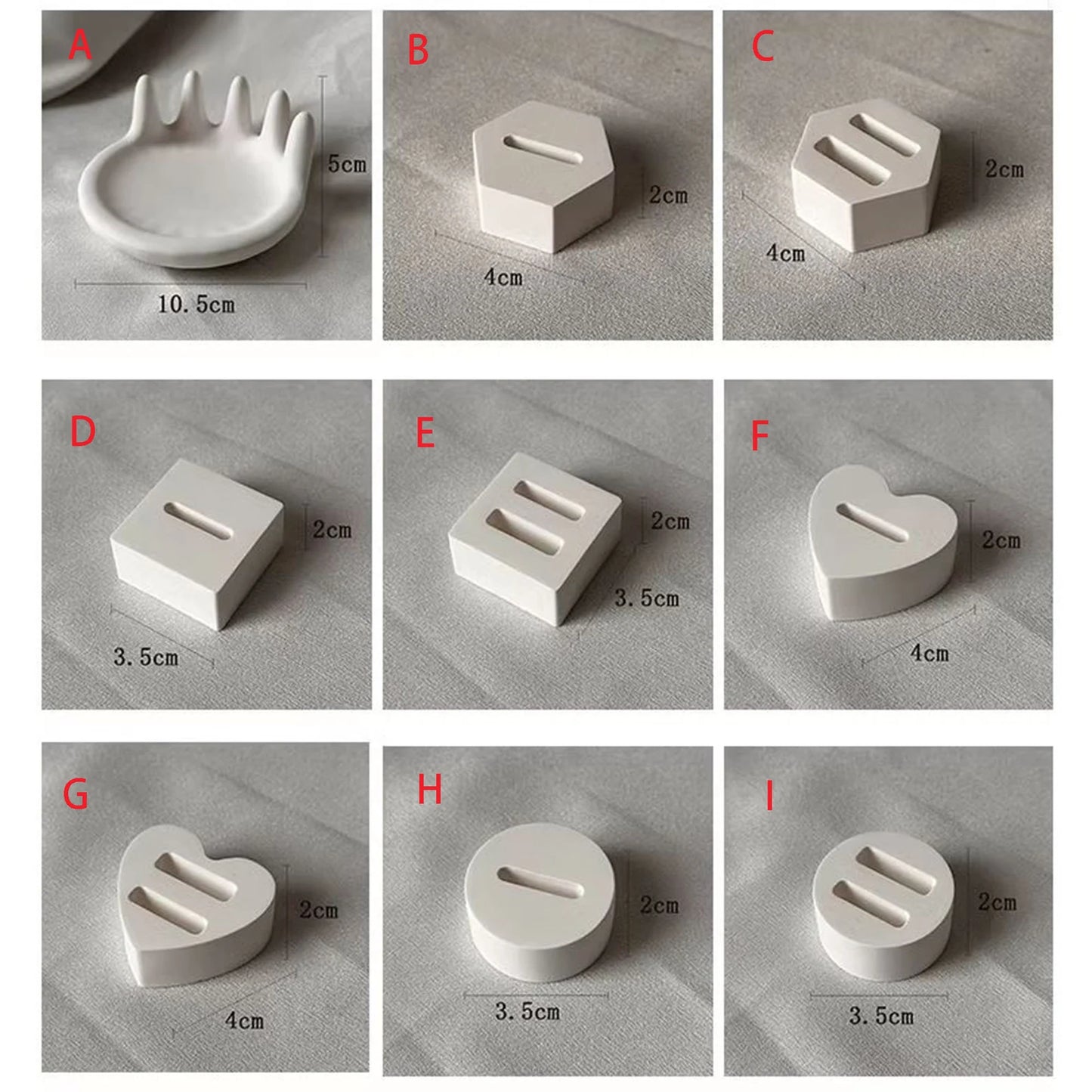 Sculpted Adornment Holder – Artistic Concrete Jewelry Stand by Squircle Decor