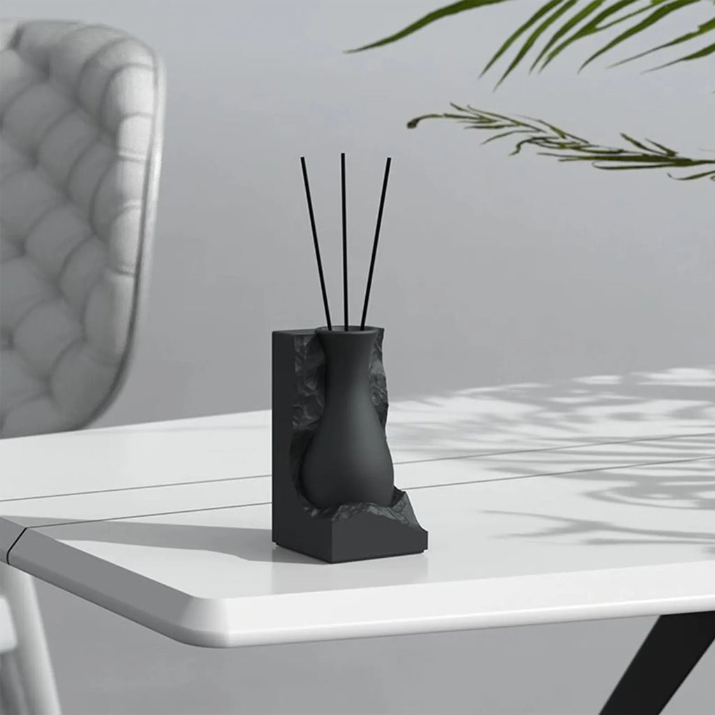 Concrete Aroma Diffuser Jar – Elegant Scent Dispenser by Squircle Decor